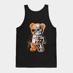 bear toy half robot Tank Top